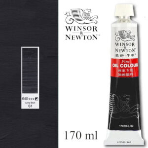 Масляная краска «Winsor & Newton» 640. Сажа газовая