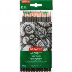 Набор карандашей черногр. Derwent Academy Sketching Hang Pack 12шт 5H-6B