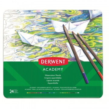 Набор карандашей акварельных 24цв Derwent Academy Watercolour Tin