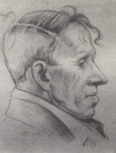 А. Соловьев. Портрет К. П. Чемко. Графитный  карандаш. 1938.
