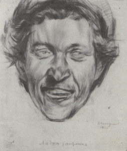 Д. Шмаринов. Портрет А. Д. Ладина. Графитный карандаш. 1925.