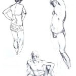 Наброски и зарисовки фигуры человека