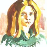 Портрет девочки (гуашь)