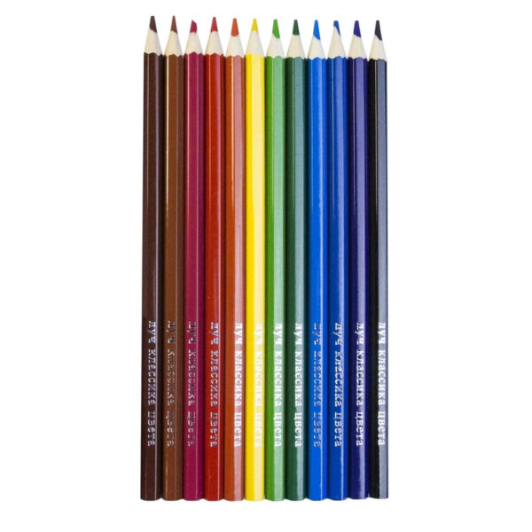 Набор для школы и творчества Луч Классика цвета 12 цветов.